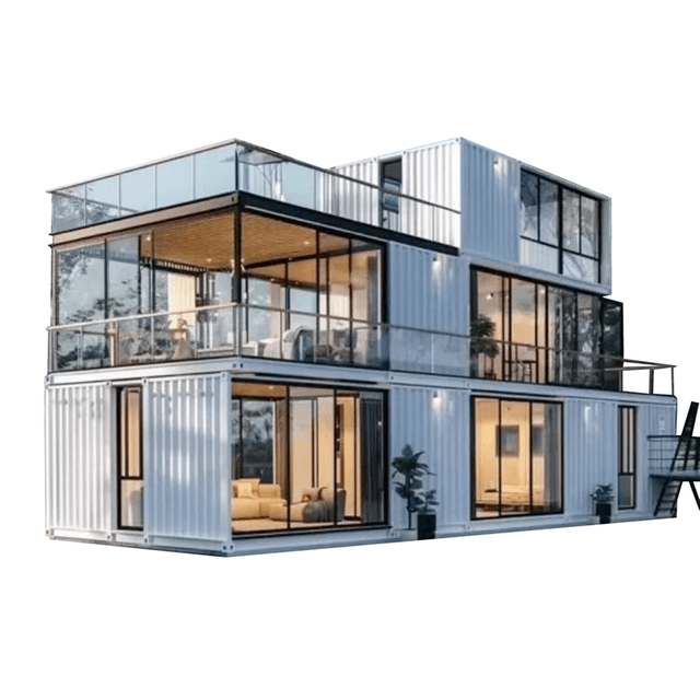 DET009-Premium Choice Good Quatity Easy-ship And Install Prefab Sandwich Panel Prefab Villa Container House Home