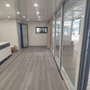 DET006-Cost-Effectiveness Two-Layers Glass Curtain Wall Customized Color And Size Prefab Container House Office Home